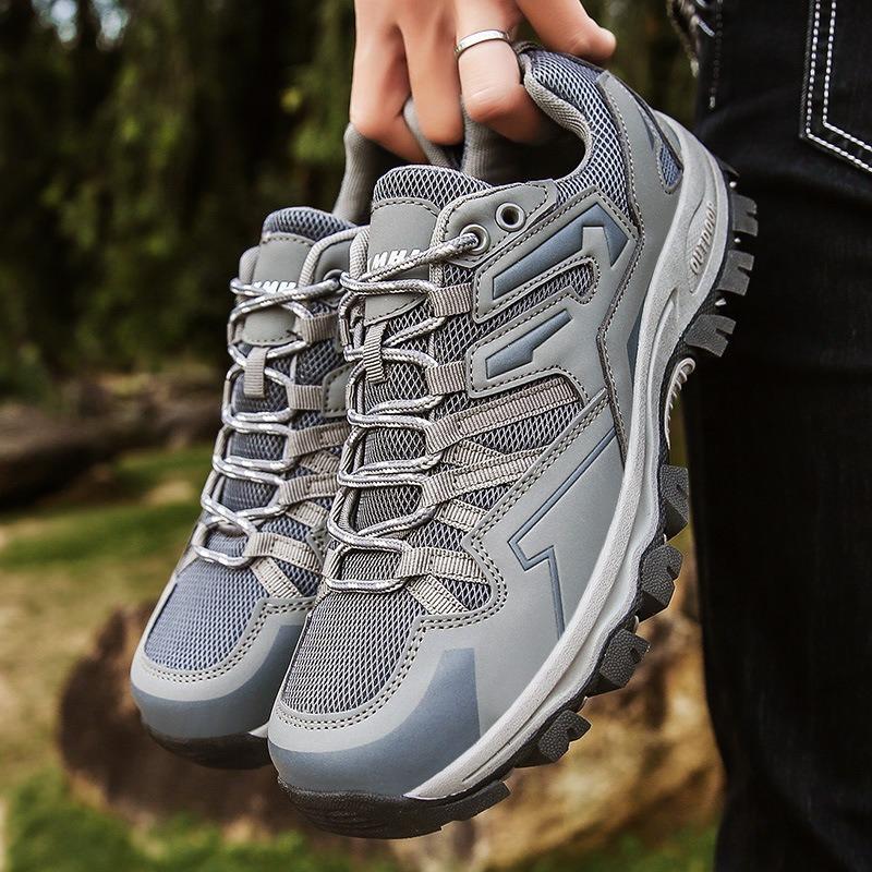 Adult Outdoor Sports Leisure Low-top Non-slip Breathable Mesh Lightweight Shock-absorbing Outdoor Off-road Hiking Shoes