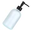 410ml Soap Dispenser Glass Lotion Bottle with Rustproof Stainless Steel for Bathroom and Kitchen Use