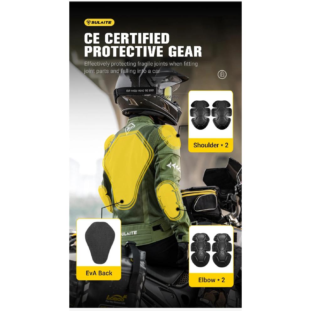 Summer Motorcycle Jacket Built In CE Protective Gear Riding Jacket Breathable Motorbike Motocross Jacket Riding Racing Suit