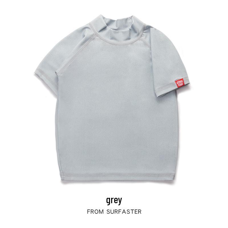 Kids' Sun Protection Two-Piece: Short Sleeve Casual Beachwear & Loose Pants for Boys & Girls