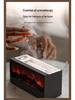 Retro 3D Fireplace Flame Aroma Humidifier & Colorful Desktop Light