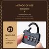 Large Capacity Savings Book & Receipt Holder with Combination Lock Zipper