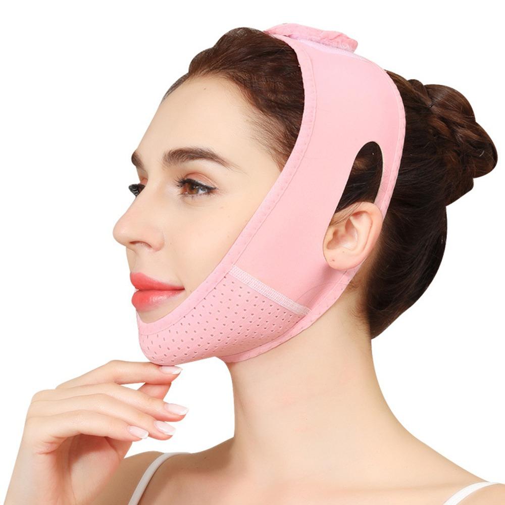 Breathable V-Face Slimming Strap Reusable Facial Slimming Belt V Line Shaper  Sleeping Use