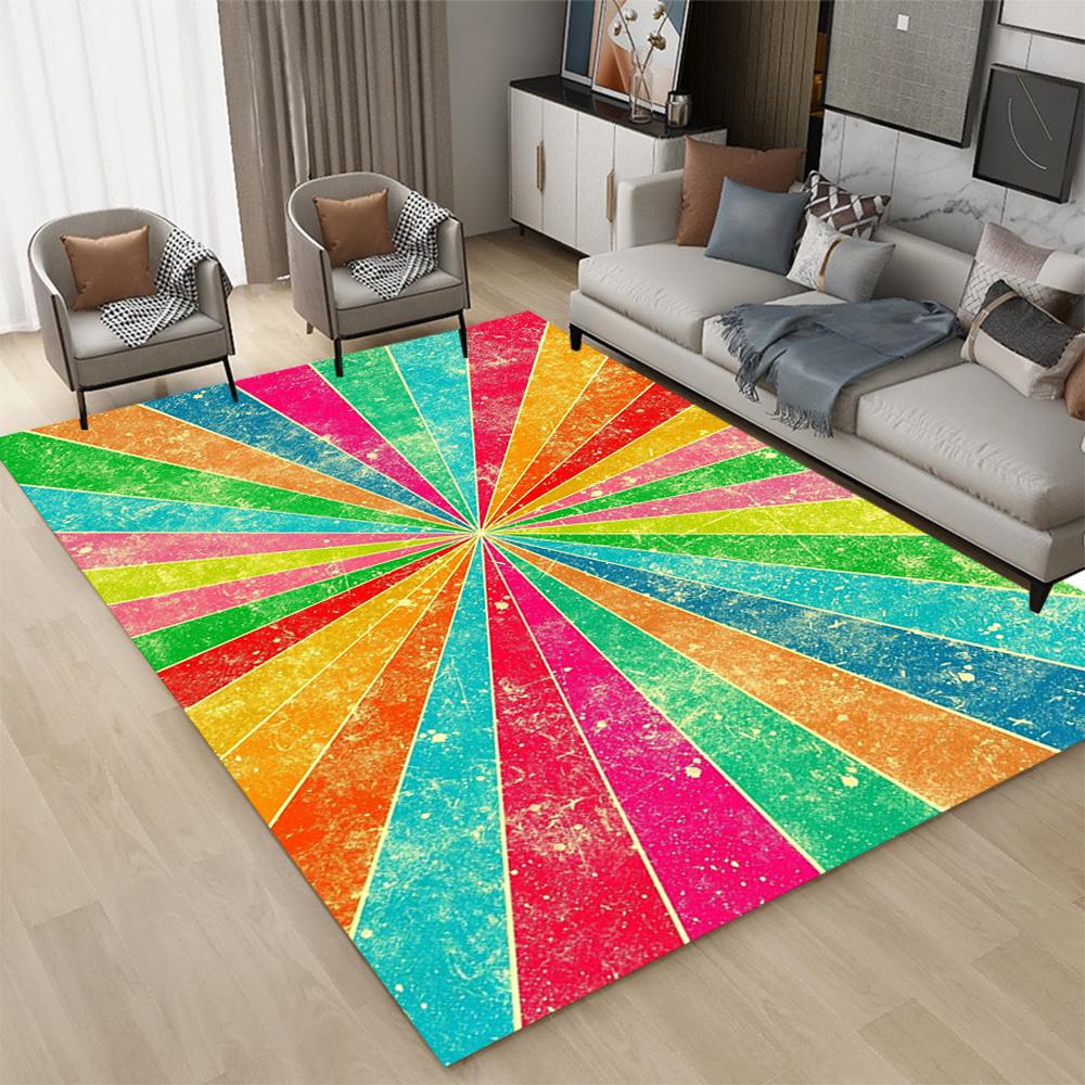3D LED Lights Illusion Rug for Living Room Washable Floor Lounge Large Area Non Slip CarpetsTeen's Kids Boy Girl Room Decor Rug