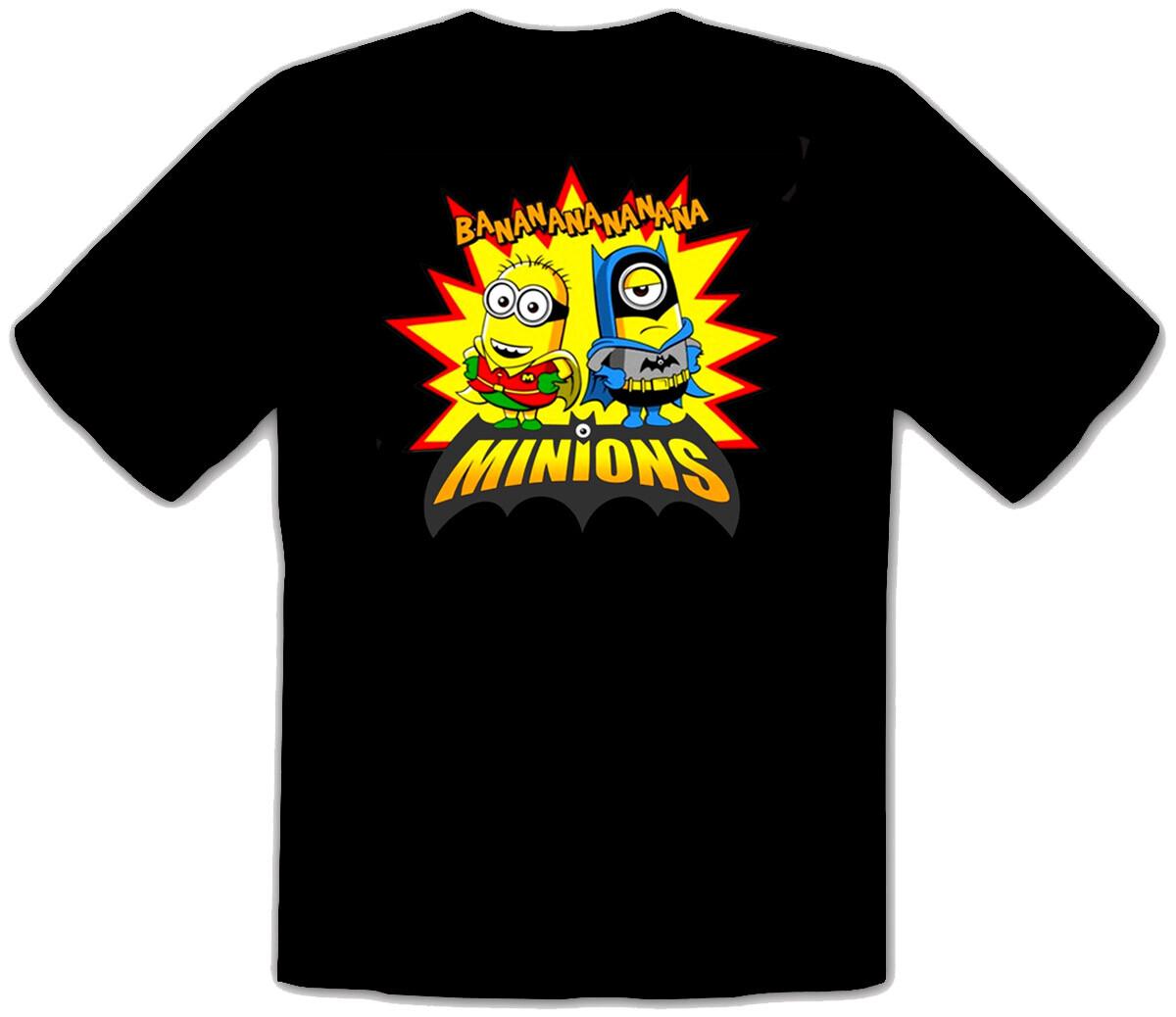 26 Banana Minions Simple Inecorrigible Black Fun T-Shirt -048- Unisex T-Shirt M