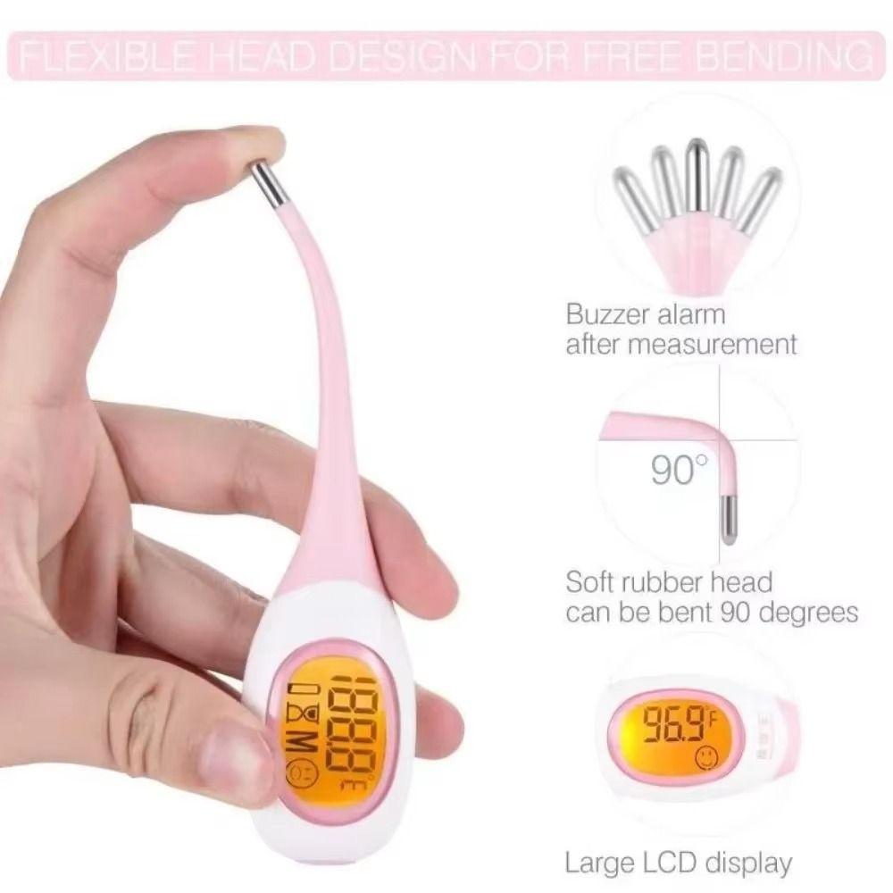 Backlit Display Digital Thermometer 8 Seconds LCD Thermometer Fever Thermometer Children