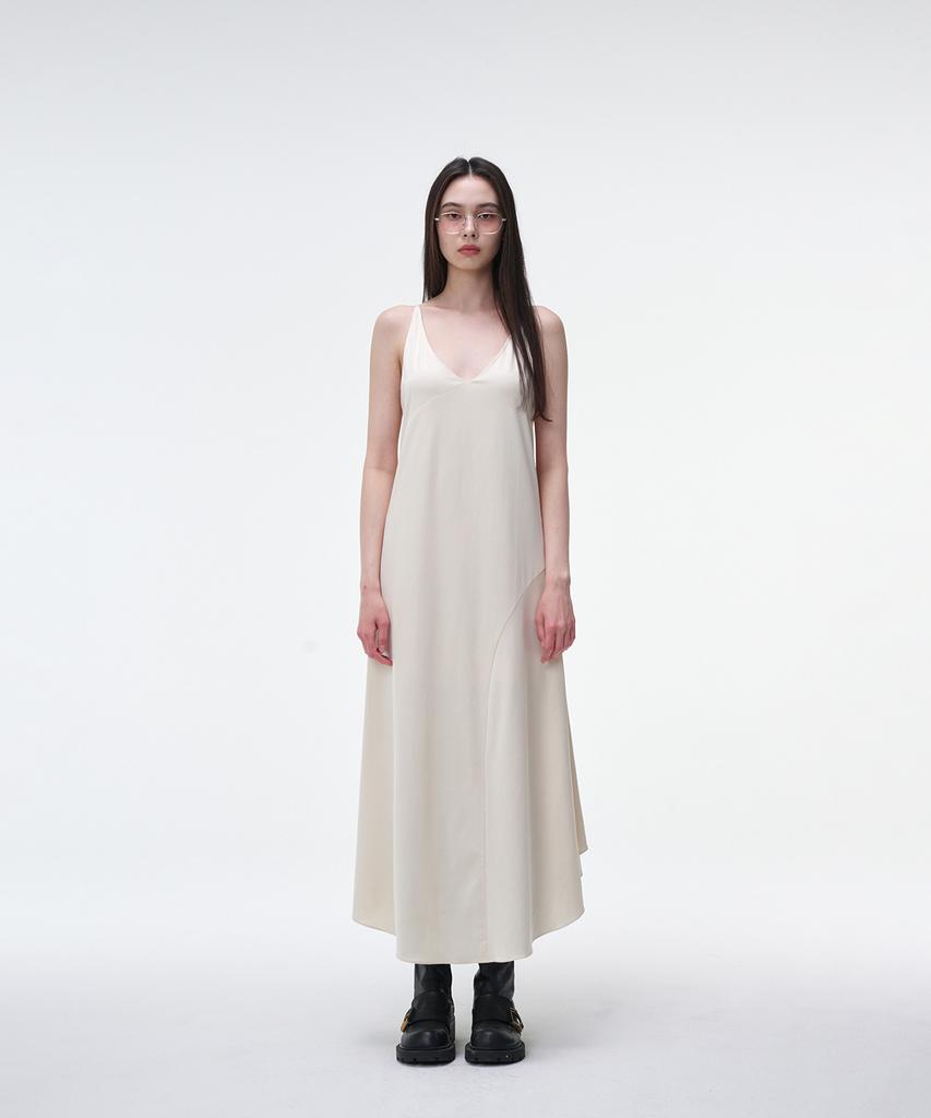 OEUVA Ivory Long Casual Dress