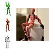 Lucky 13 Vollbewegliche Puppe 3D-gedruckt 3. Generation Dummy-Spielzeug mit 4 Waffen 3 Handtypen Rot Schwarz