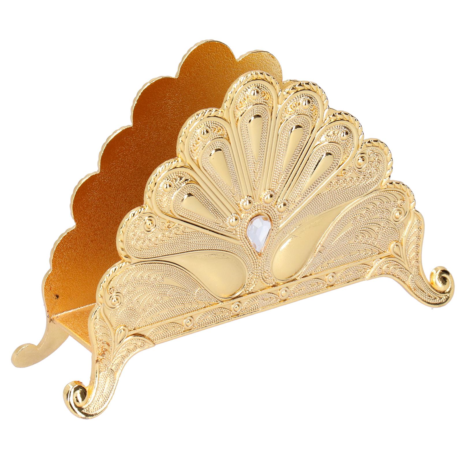 

Держатель для салфеток в стиле ретро, подставка для салфеток, диспенсер для салфеток в европейском стиле, украшения из золота золотой