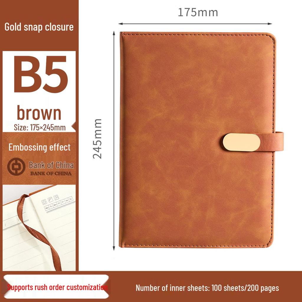 Personalized Magnetic Closure B5 & A5 Notebooks with Logo Printing