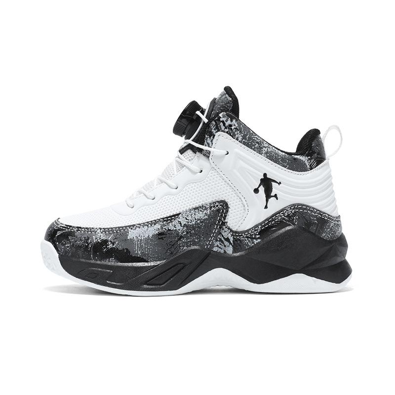 Boys' Sports Shoes 2025 New Autumn Children's Basketball Shoes Leather Upper Middle and Older Boys' Running Shoes