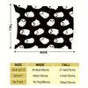 Contemporary Ghost Print Flannel Throw Blanket – Soft Comfortable All-Season Multipurpose Knitted Digital-Print Polyester Blanke