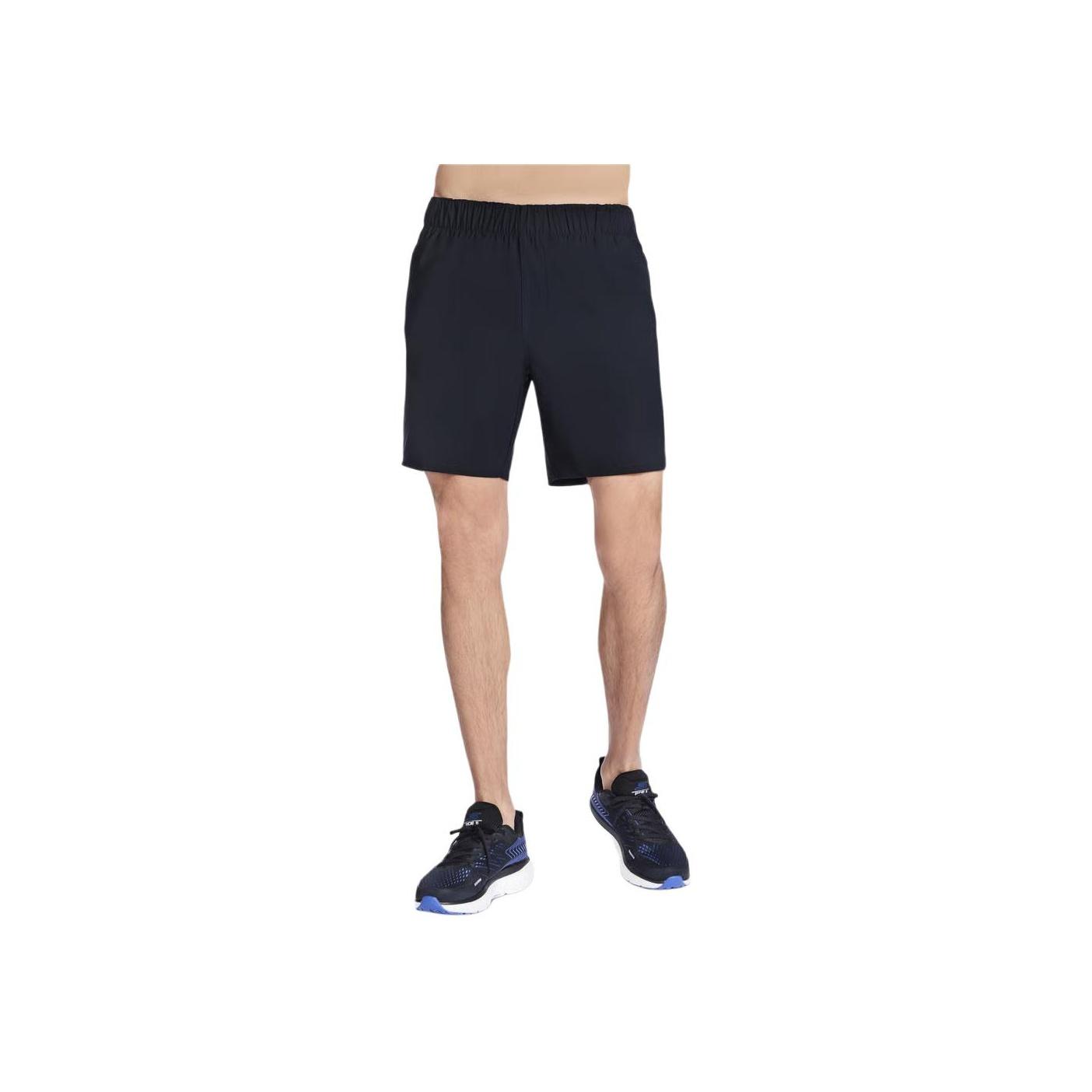 Skechers Go Stretch Ultra 7-дюймовые короткие удобные спортивные шорты средней посадки однотонные мужские шорты Черные SH2-BLK XL