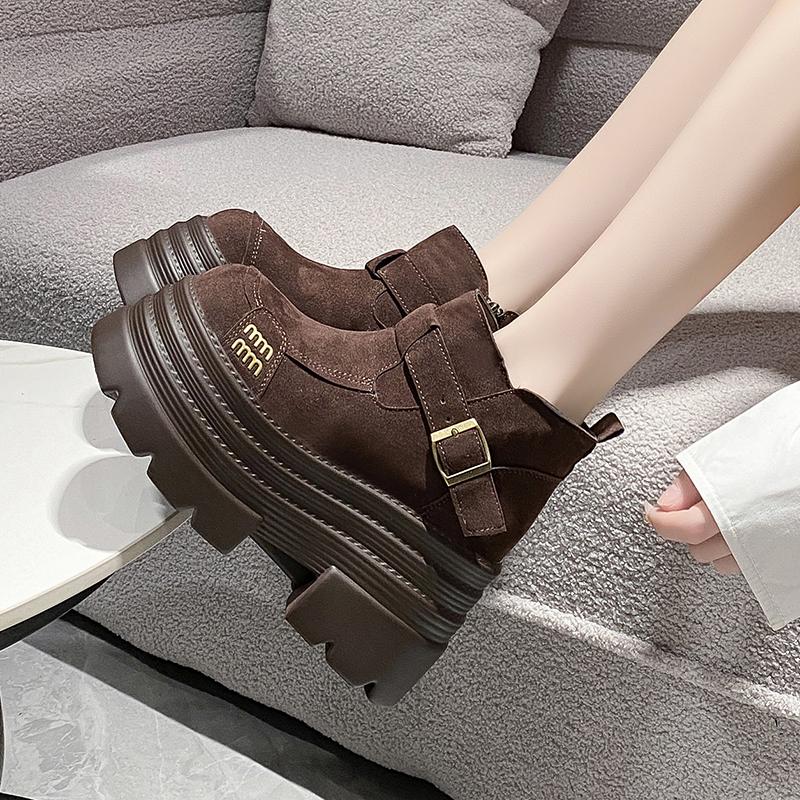 Fashion Women's Ankle Boots High Heels Platform Shoes Woman Winter Boots Designer Dress Women Snow Botas 2025 Trend New Zapatos Female