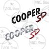 Car-Styling Metal COOPER SD Emblem Car Trunk Body Stickers For Mini Cooper S JCW R55 R56 R57 R58 F54 F55 F56 F57 F60 Countryman
