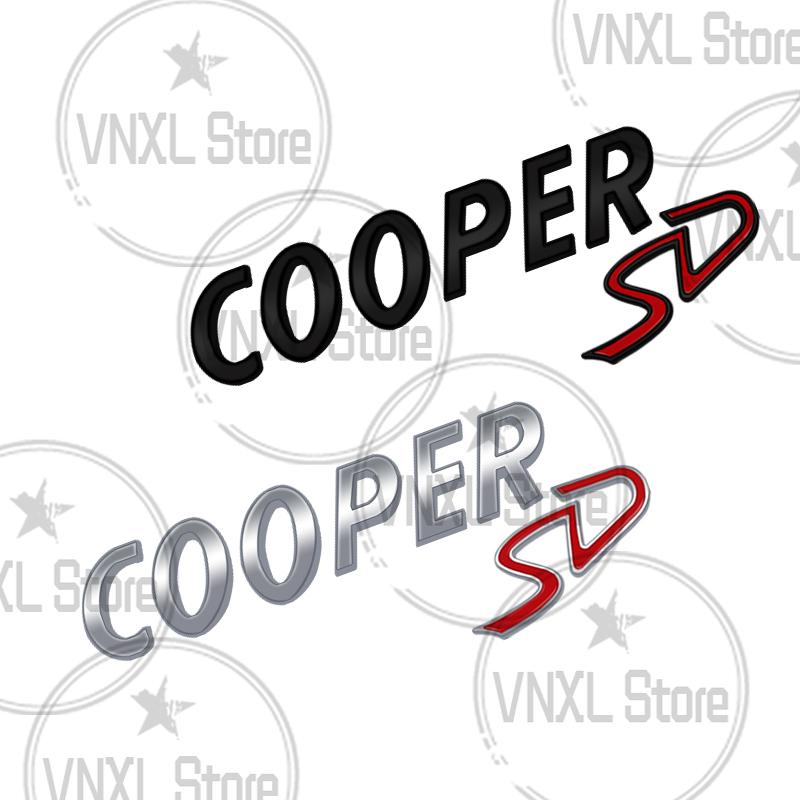 Car-Styling Metal COOPER SD Emblem Car Trunk Body Stickers For Mini Cooper S JCW R55 R56 R57 R58 F54 F55 F56 F57 F60 Countryman