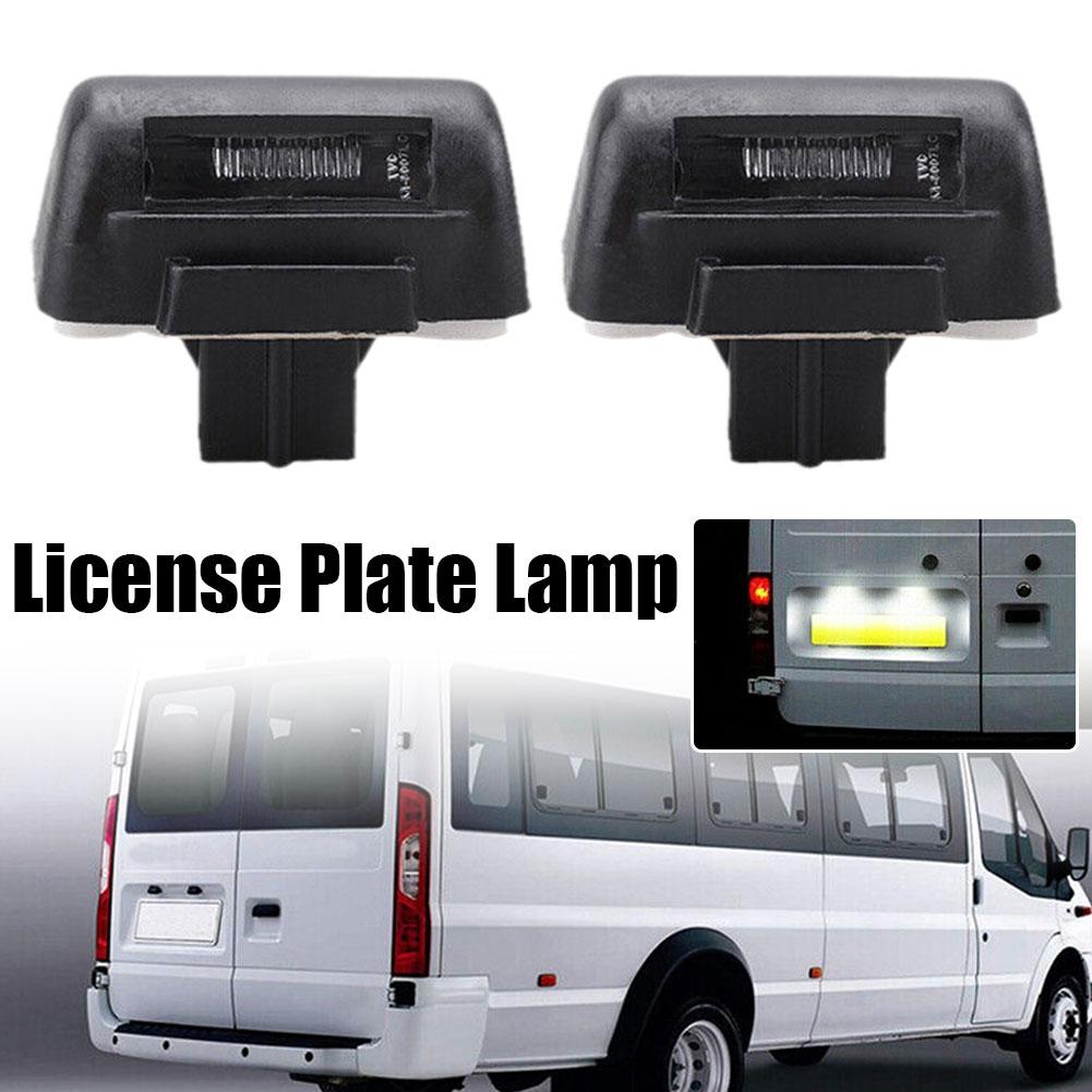 2PCS LED License Plate Lights Universal Car Truck RV Trailer Van Licenses Taillight Waterproof Rear Lamps Tools Accessories