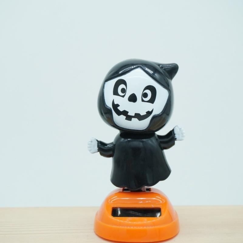 Halloween Solar Car Figurine Ornaments Ghost Festival Indoor and Outdoor Garden Party Decoration Day of the Dead