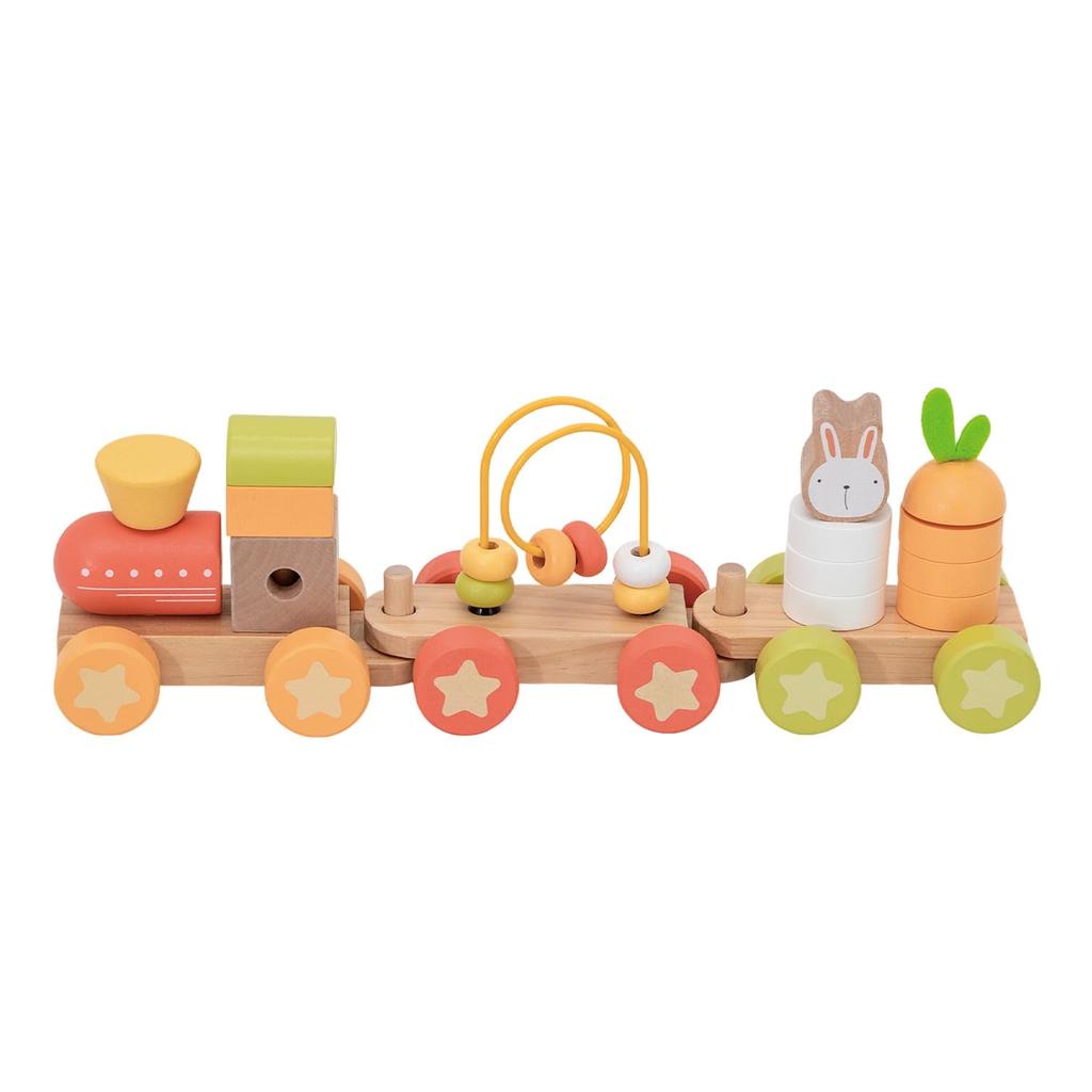 PolarB Bunny Series Activity Wooden Pretend Play Ages TYPR44288 Train, Toy, Toy, Bunny, 18+ Months,