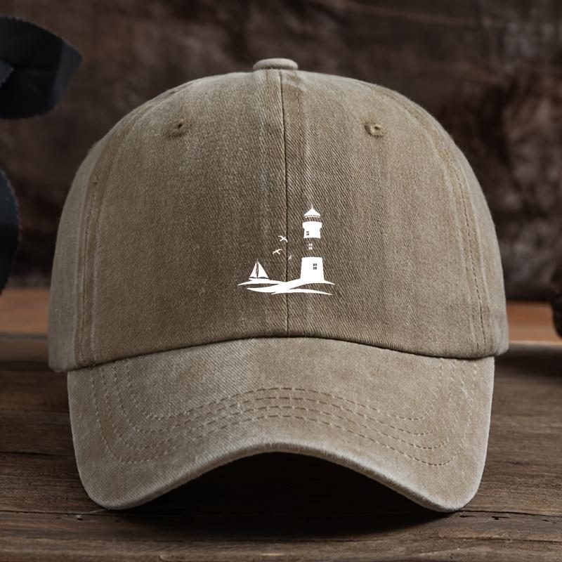 Seagull Sailboat Print Baseball Hat Unisex Outdoor Fashion Versatile Peaked Cap Trend