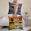 Character C-Chill Guy Cushion Cover Breathable Linen Pillowcase Summer Odorless Eco-Friendly Invisible Zipper Washable