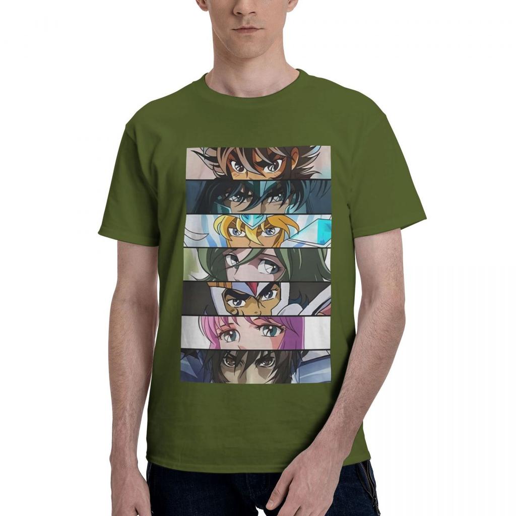 Retro Knights Of The Zodiac Saint Seiya 100 Cotton Casual Breathable Confortable T Shirt Mens Clothing Brands Tshirts Men