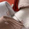 New solid color scarf women's winter thickened imitation cashmere shawl couple warm scarf versatile