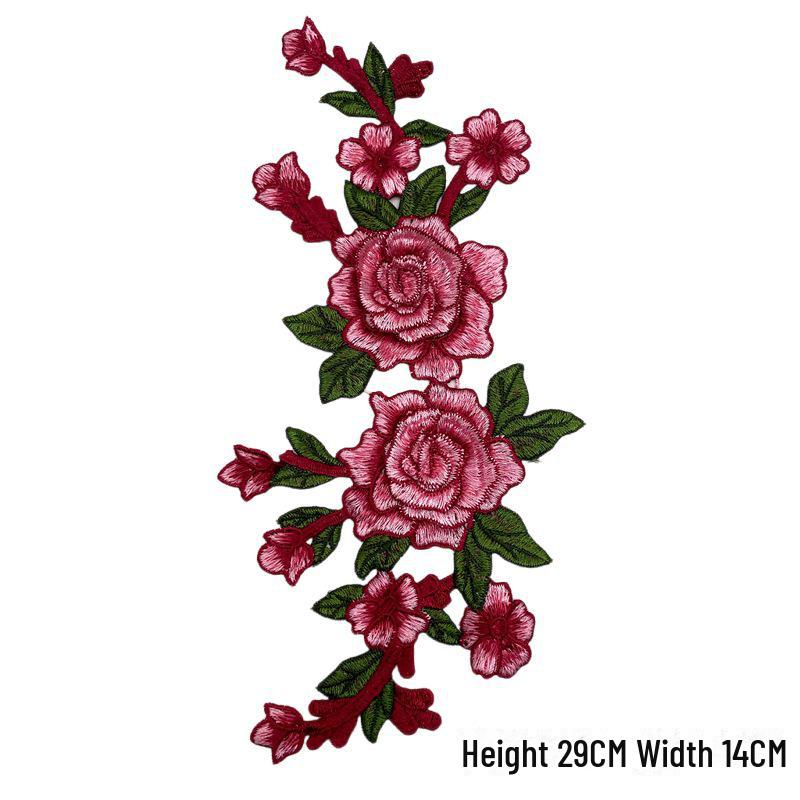 12-Color 3D Water-Soluble Embroidery Appliqué Ethnic Style Clothing Patch