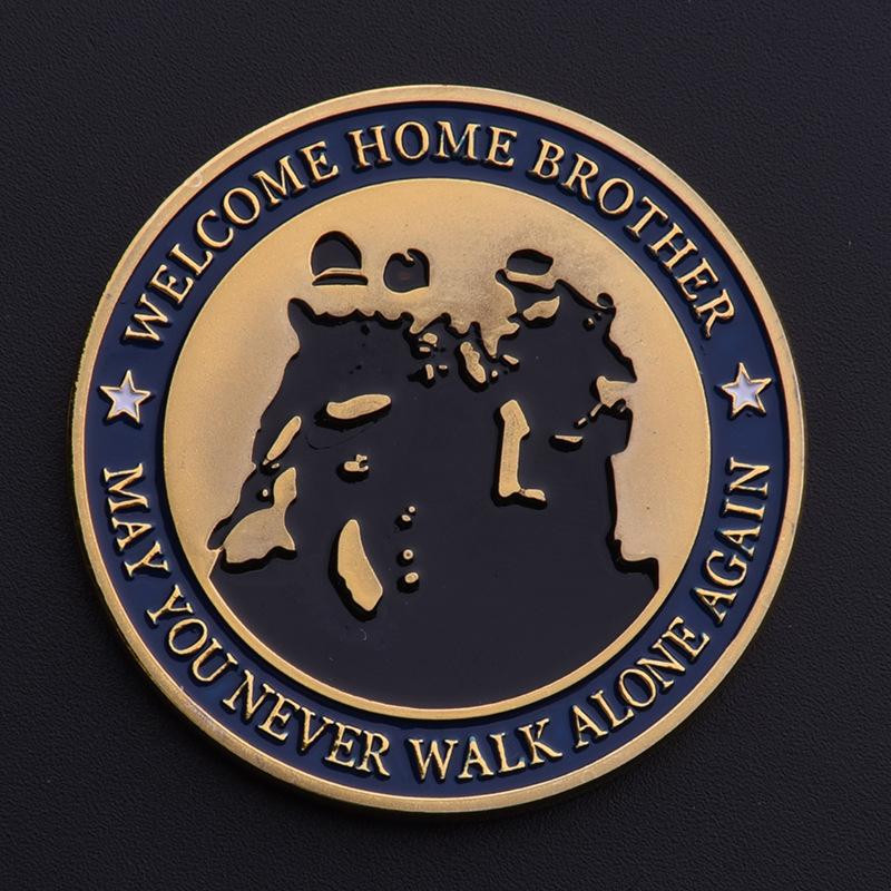 Commemorative Medal, Retired Medal, Eagle Head, American Challenge Coin, Brotherhood Medal, Souvenir, Honor, Badge