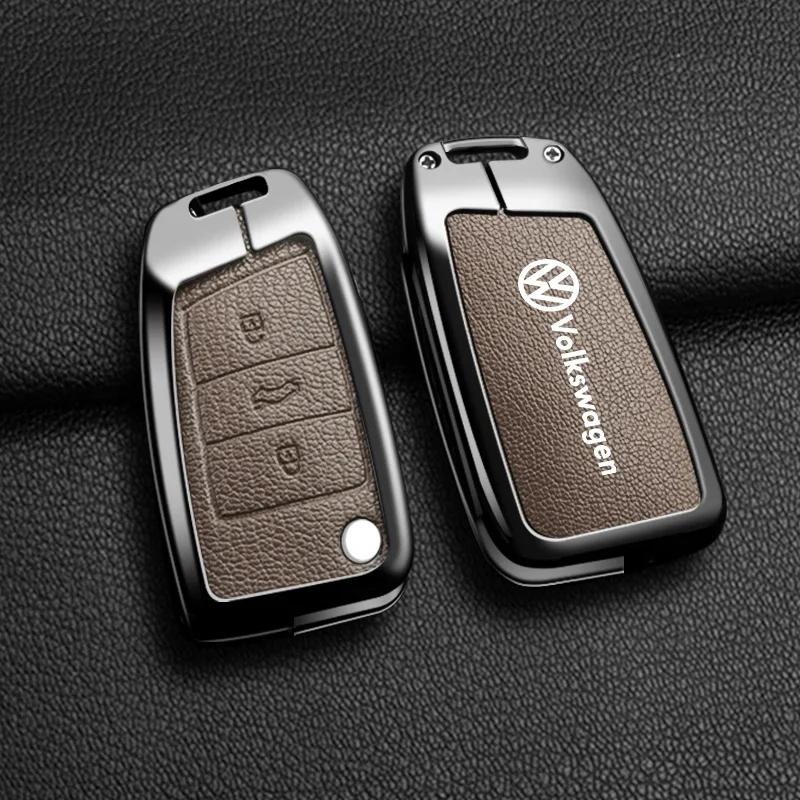 VOLKSWAGEN VW cinkötvözet Autó okos távirányító kulcstartó tok Fedél VW Volkswagen MK7 Golf 7 Tiguan MK2-höz Seat Ibiza Leon FR 2 At-hez