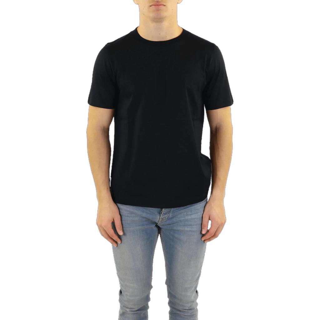 Stone Island Shadow Project Ribbed Crew Neck Short Sleeve T-Shirt Men Tops Black 78192012A-V2029