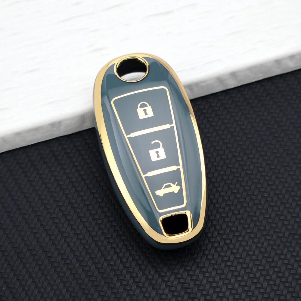 Key Cover Case Key Chain For Suzuki Baleno Ertiga Ciaz Ignis Kizashi Swift SX4 S-Cross Vitara TPU Car Smart Key Case Protector