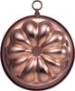Bronze Cake Mold, 158 X 50 Mm; Kimoa Flower Cake Mold, Copper, Polished Finish, 10 Waves, 6083