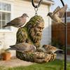 2Pcs Sasquatch Bird Feeder Decorative Outdoor Feeder Resin Sasquatch Sculpture Birdseed Tray for Tree Backyard Garden Art Decor Nature Lovers Gift