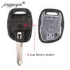 Jingyuqin Remote NE73 Blade Key Shell Cover Case für Renault Twingo Clio Kangoo Master Symbol 1 Taste NO Chip Key Fob Case Body Gehäuse Ersatz