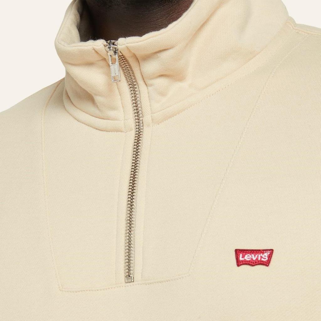 Levi's Logo Quarter Zip Pullover Sweatshirt 000VT-0001 US L