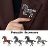 2025 Vintage Trendy Enamel Horse Brooch for Man and Wome Creative Personality Pin Punk Kpop Jewelry Accessories Friend Gifts