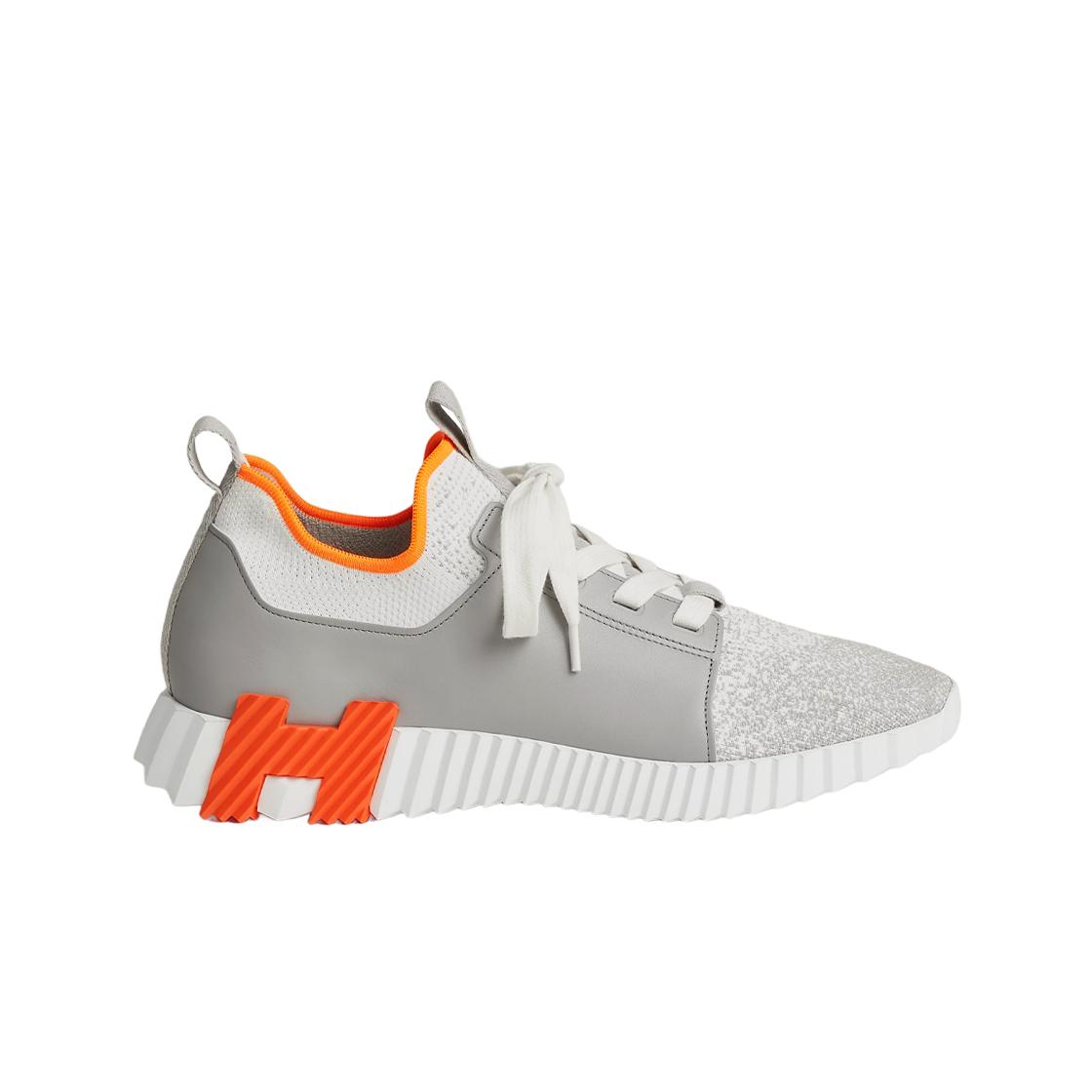 

Hermes Depart Sneakers Knit Calfskin & Blanc Gris 42.5