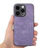 For iPhone 15 Pro Case Shockproof Slim Retro Leather Phone Back Cover