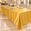 Washable Tablecloth for Daily Use Solid Color Satin Tablecloth, 102 X 57 Inch Rectangular Silky Table Cover, Polyester Formal Dinner Smooth