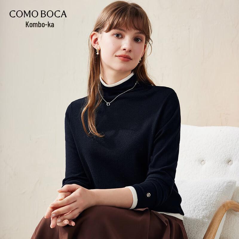 

Kemon Boca Women s Turtleneck Layered Wool Sweater L