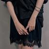 Slim Dome Cuff Bracelet Silver