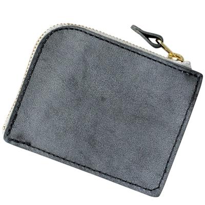 Vincent Crafted FARIA Mini Made In Japan with Japanese Bridle Leather and Compact and Slim for Men and Black Bloom 04 Wallet, L-Shaped Zipper, Women,