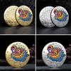 2024 Year of Dragon Chinese Coins Dragon Plated Gold Coin Collectible New Year China Mascot Souvenir