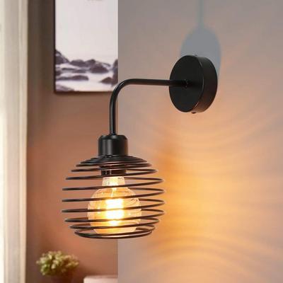 Indoor Wall Sconce - NETTLIFE - Model E27 - Black - Metal - Modern/Scandinavian