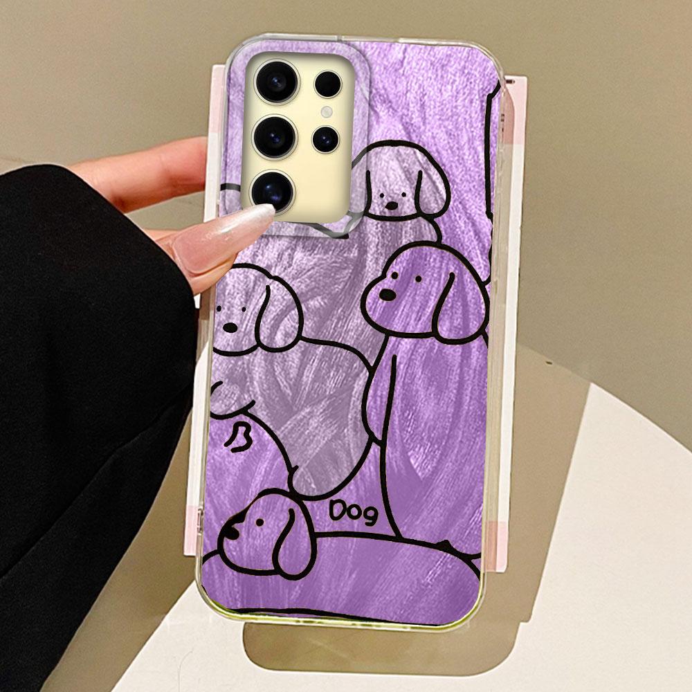 

Чохол для телефону Line Dogs різнокольоровий для Samsung Galaxy A56 A26 A36 A16 A25 A14 A34 A24 S25 S23 S24 FE для дівчат силіконовий чохол Samsung S23