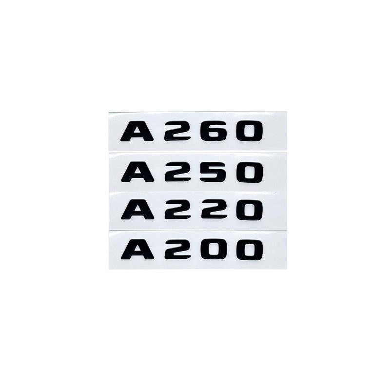 

Letters A180d A200 A250 A260 A220d A35 A45 A63 4MATIC ABS Emblem for Mercedes Benz A Class W176 W177 Car Trunk Logo Sticker A35
