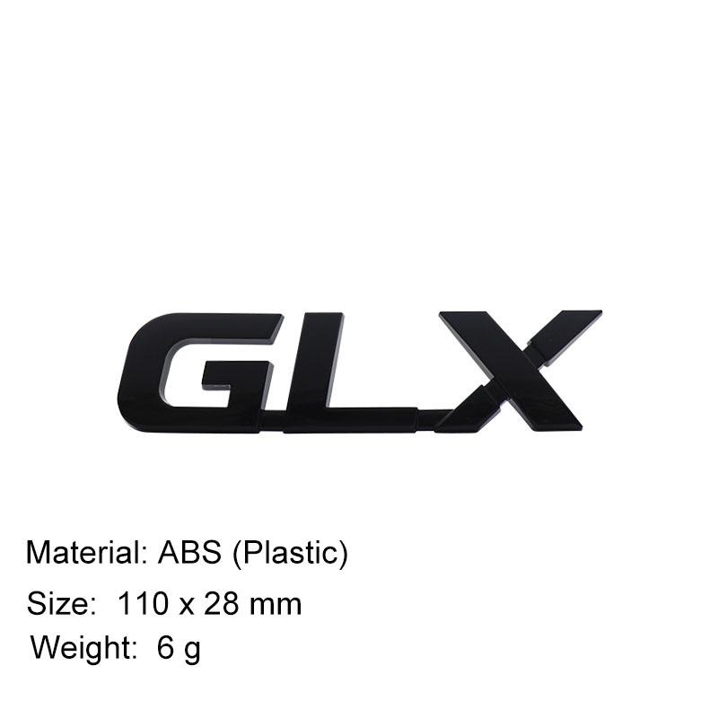 3D Premium GLX GL X for Pajero Montero Lancer Car Engine Hood Fender Trunk Tail Rear Bonnet Decal Emblem Badge Sticker
