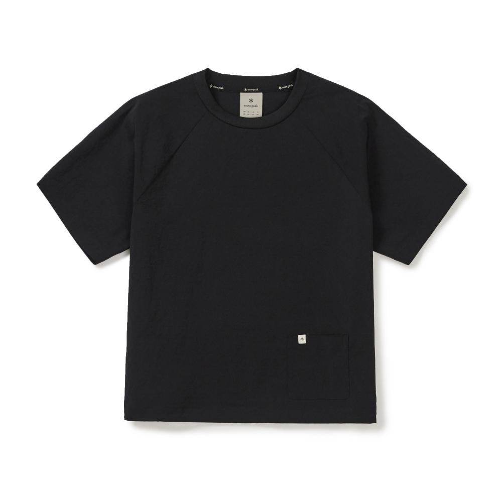 [Snowpeak] Route Women's Pocket Short-Sleeve T-shirt Black (S26MWRTS61)