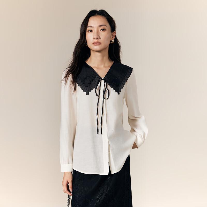 

Women s Fashion Big Lapel Long Sleeve Shirt XXL